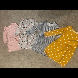 4 Dresses by Carter’s 3T cotton